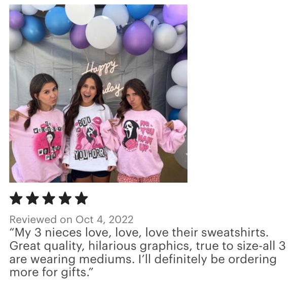 💖NWT💖 No You Hang Up Mean Girls Sweatshirt - Picture 2 of 4